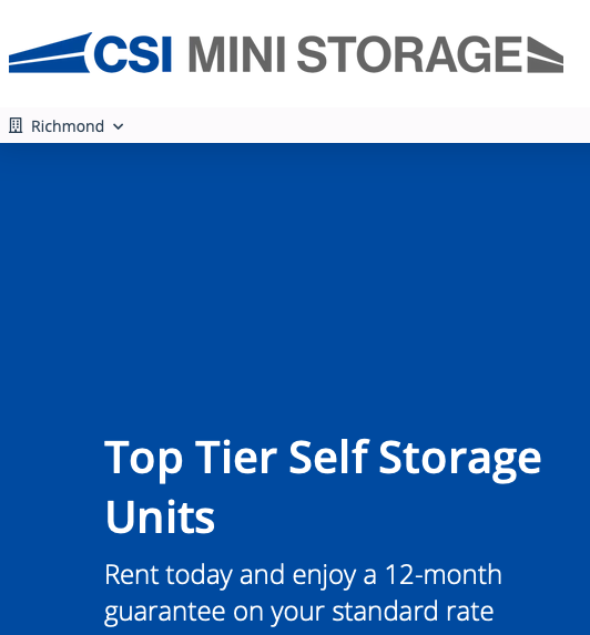 CSI Mini Storage Project Brief for Richmond, CA