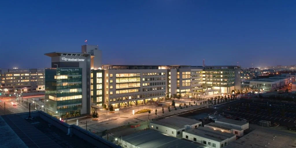 Night view of UCSF Medical Center