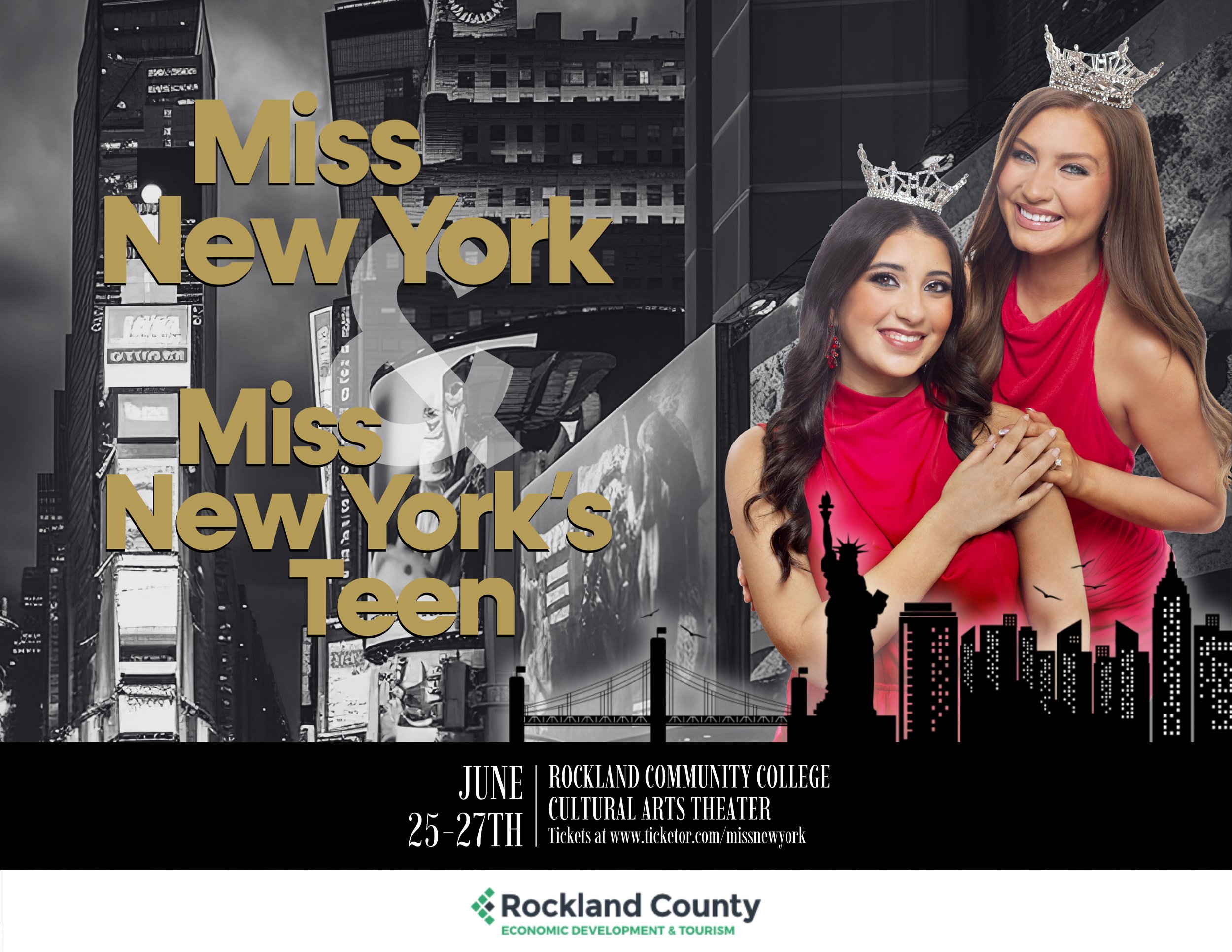 It's Show Time! Witness the crowning of our next Miss New York and Miss New York's Teen, June 25-27th in Rockland County. Tickets at ticketor.com/missnewyork
