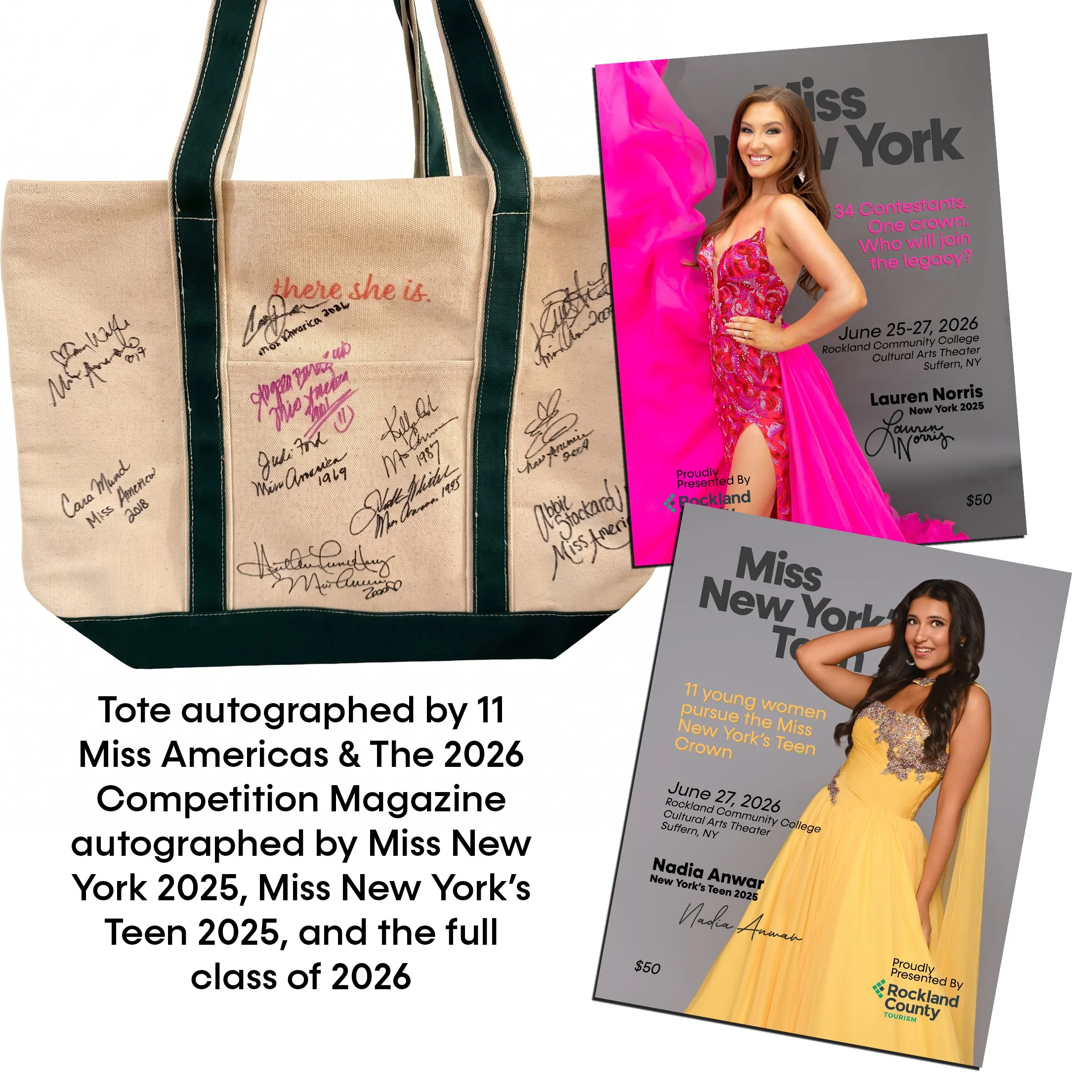 MNY 2026 Raffle | Autographed Miss America Tote +