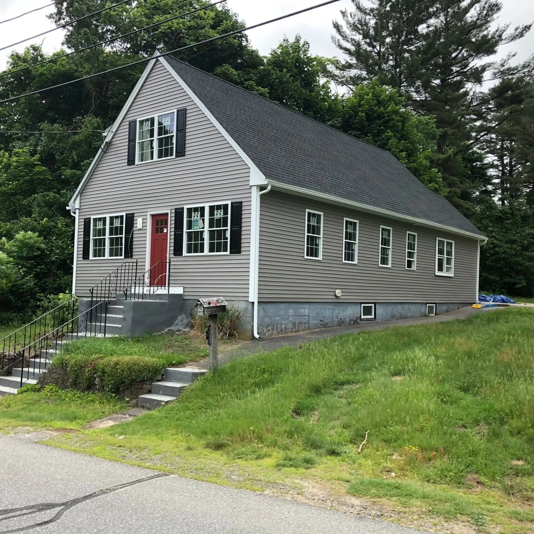 Second-story addition transforming a single-level home into a two-story residence