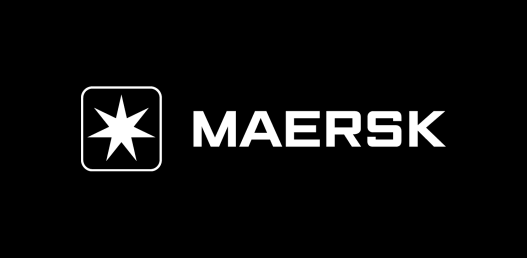 Logotipo de Maersk en fondo negro
