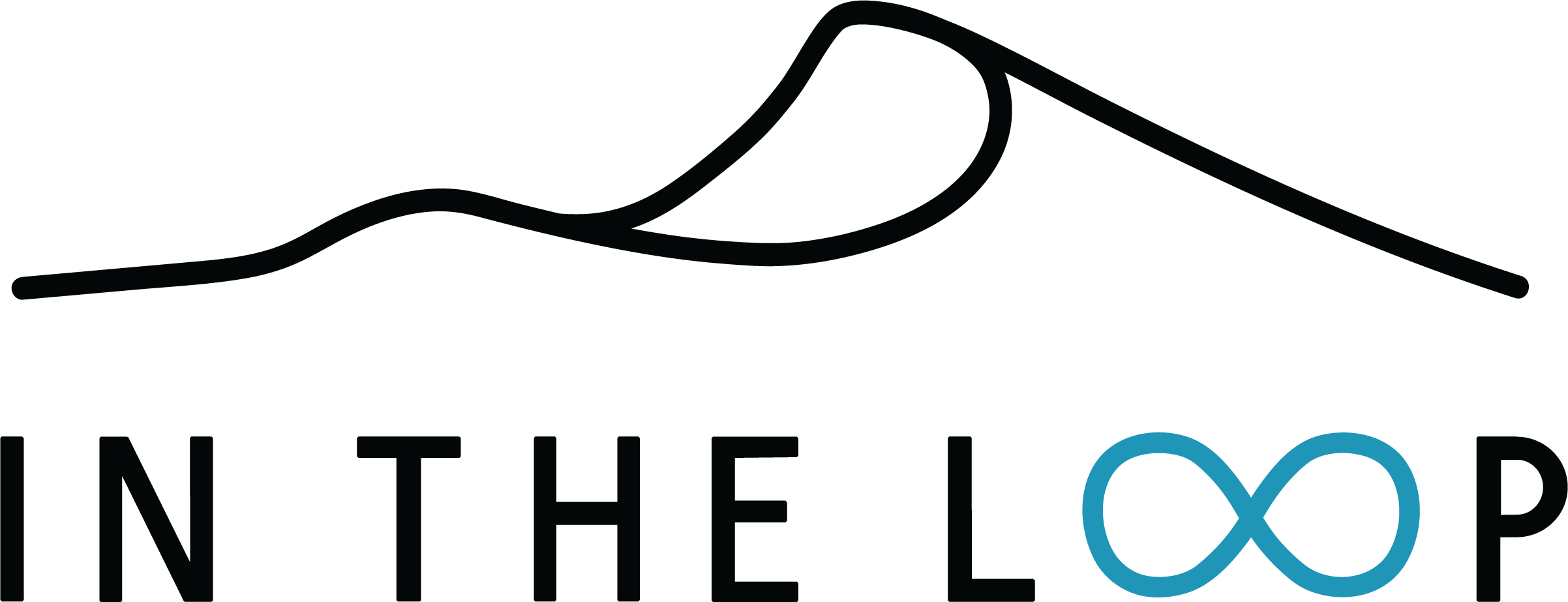 Logo of The Loop with a stylized infinity symbol in blue replacing the letter 'O' in 'Loop'.