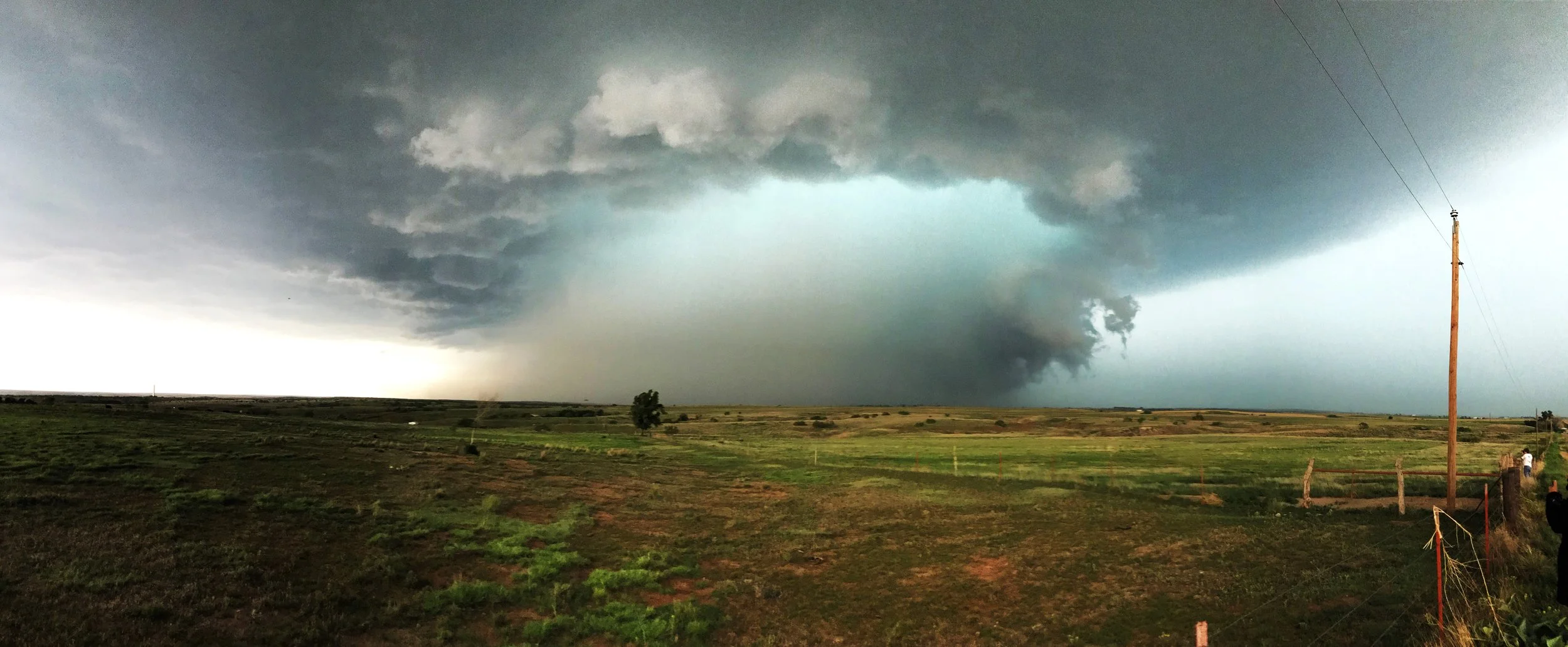 Tornadic supercell storm, evoking humility before nature’s power and intelligence