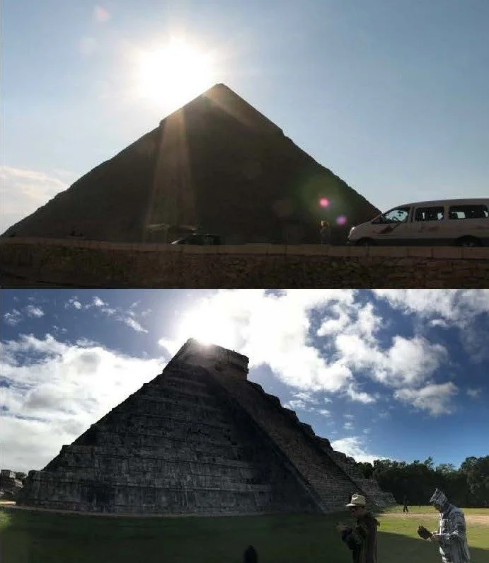 From Giza to Chichén Itzá, ancient civilizations expressing shared spiritual and cosmological principles