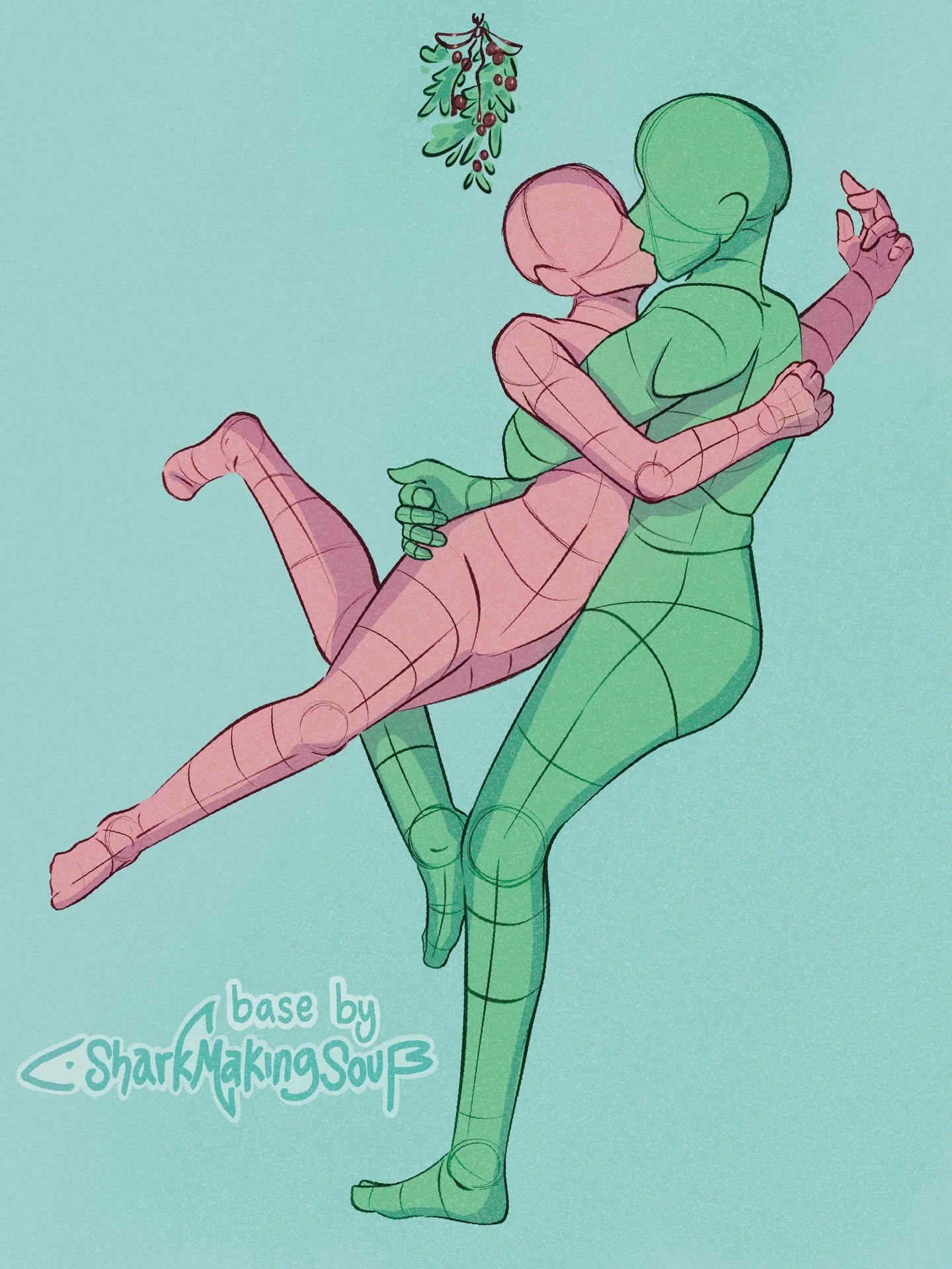 &bull;Merry Christmas and Happy Holidays from my family to yours. My gift to you is two Christmas themed bases 🫶🏻🎄
&bull;Feel free to use them and send me your results 🤍
&bull;I am still actively studying anatomy and form to get better at doing t