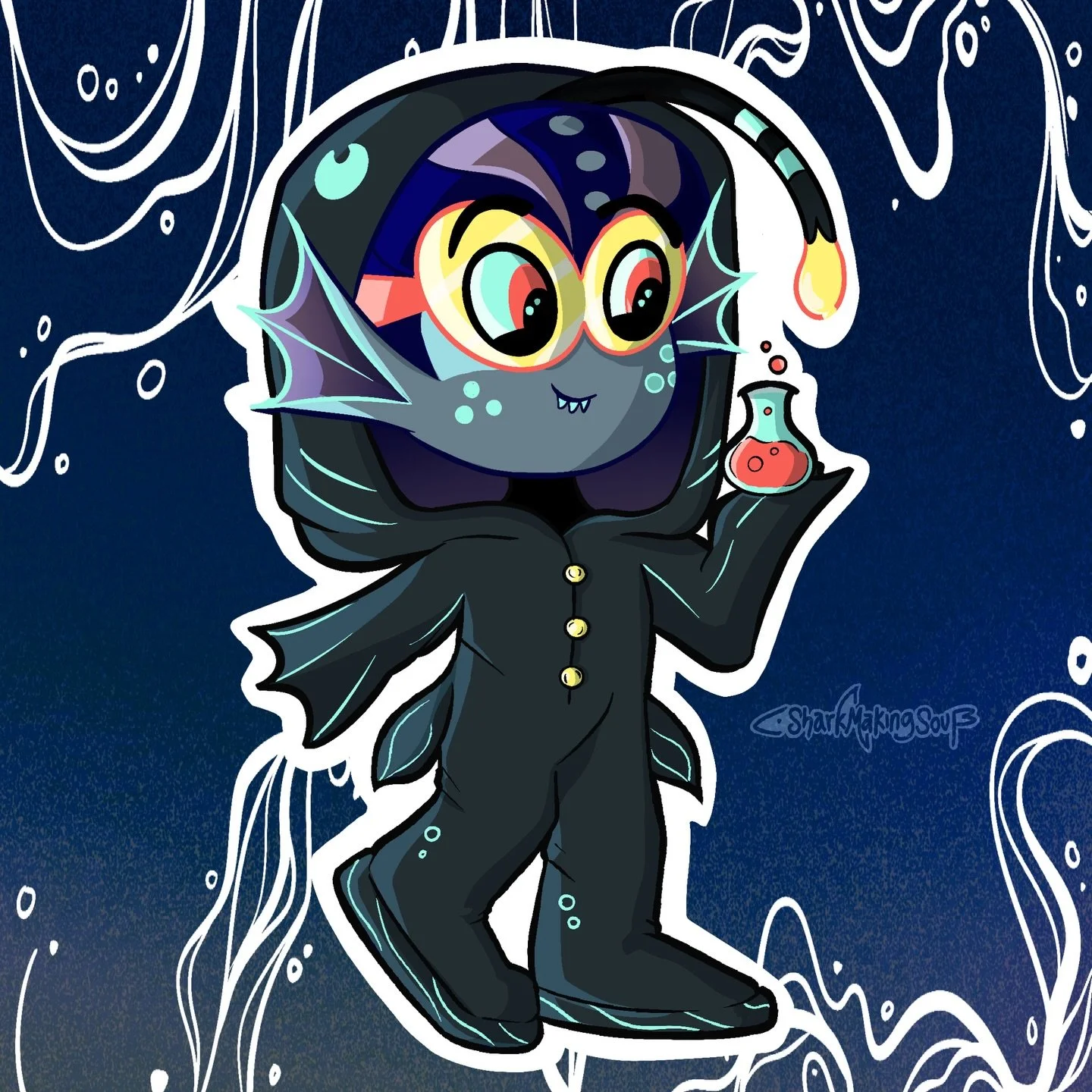 More hazbin chibis ❤️❤️ all now available as stickers on my website www.sharkmakingsoup.com 
&bull;
&bull;
&bull;
#hazbinhotel #fanart #stickers #smallartist #sera