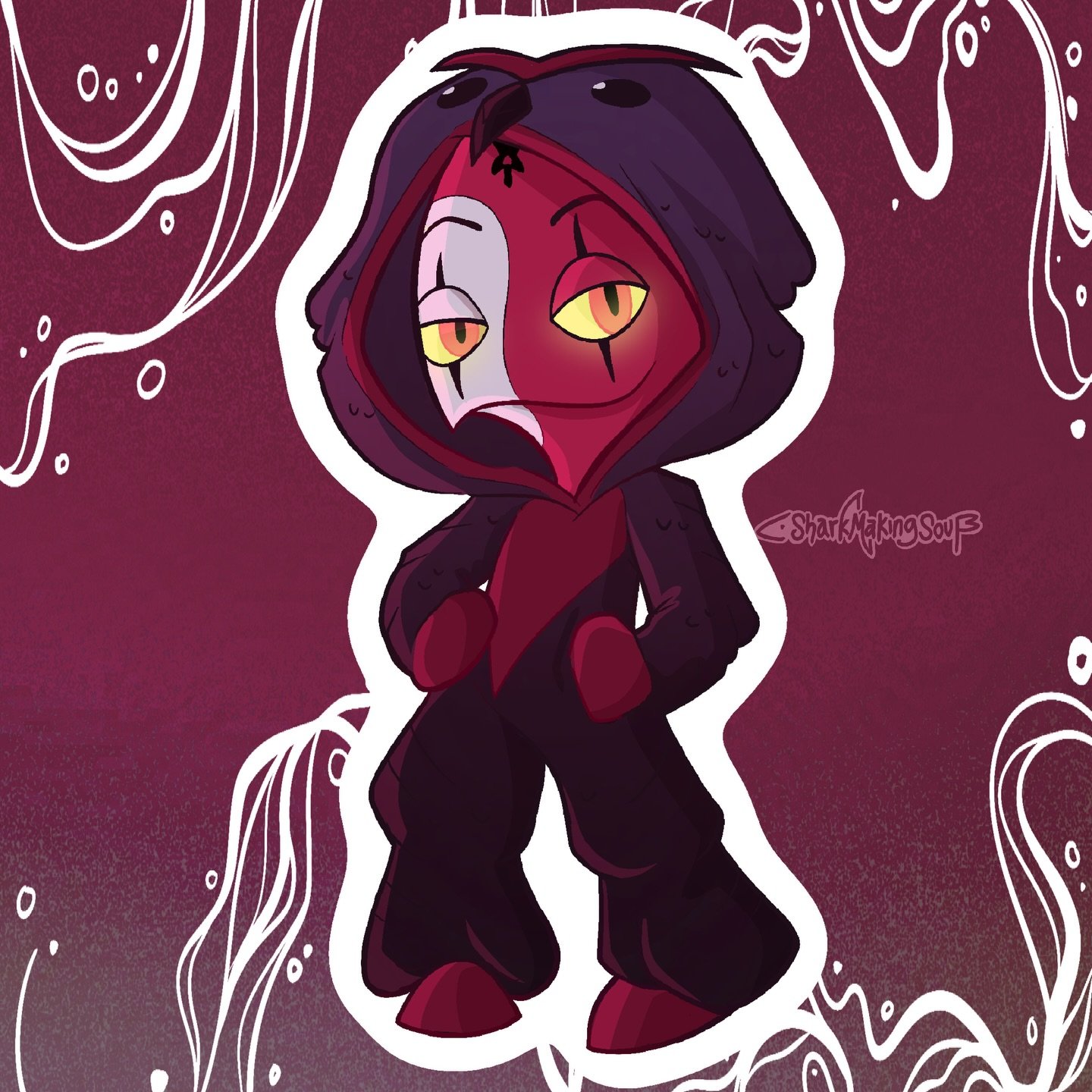 Finished! All designs now available as stickers on my website ❤️❤️ 

#hazbin #hellava #fanart