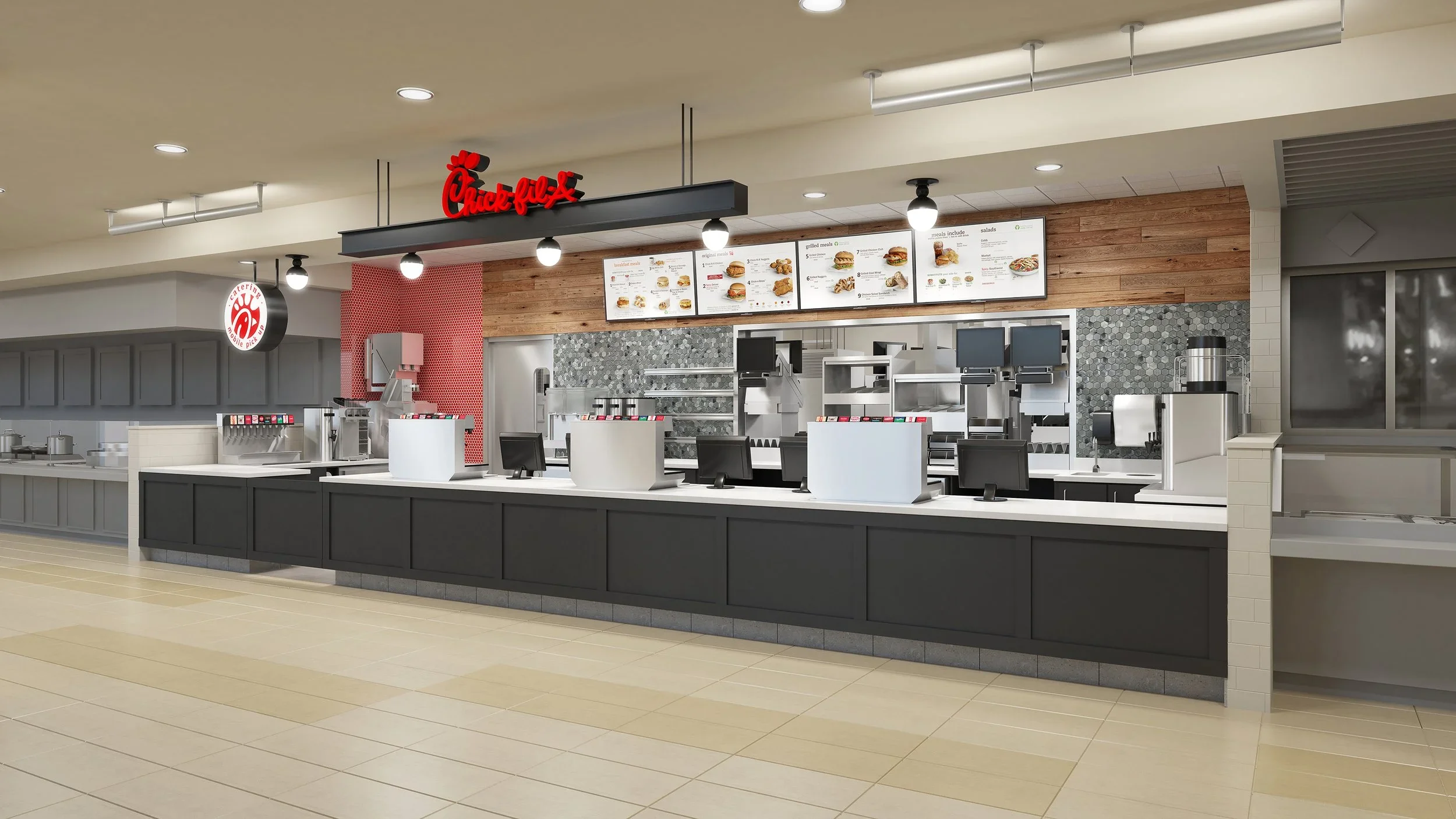 Front counter of Chick-fil-A Ala Moana