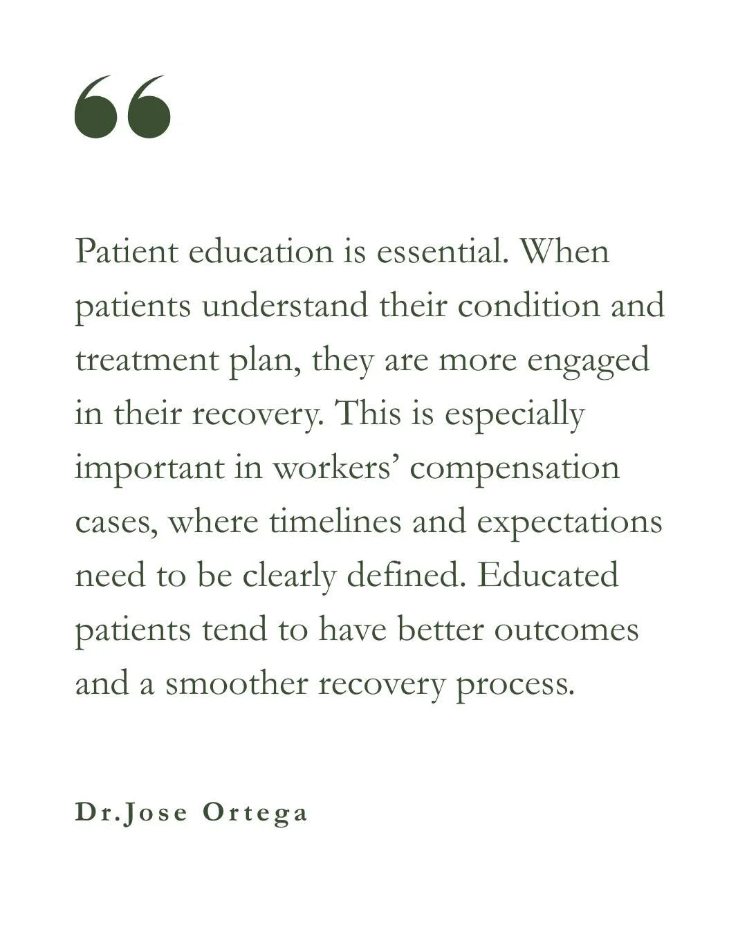 Inside Dr. Jose Ortega&rsquo;s approach to recovery 🩺
From his background and clinical expertise to how he treats injured workers and helps them return to optimal function. Our cover story gives you a closer look at what sets his care apart.

Read t