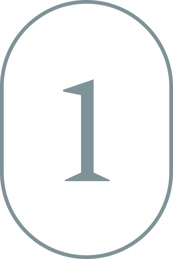 Number one within a circular outline