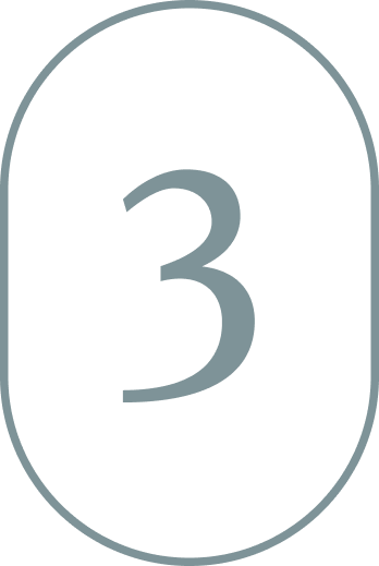 Number three on a podium.