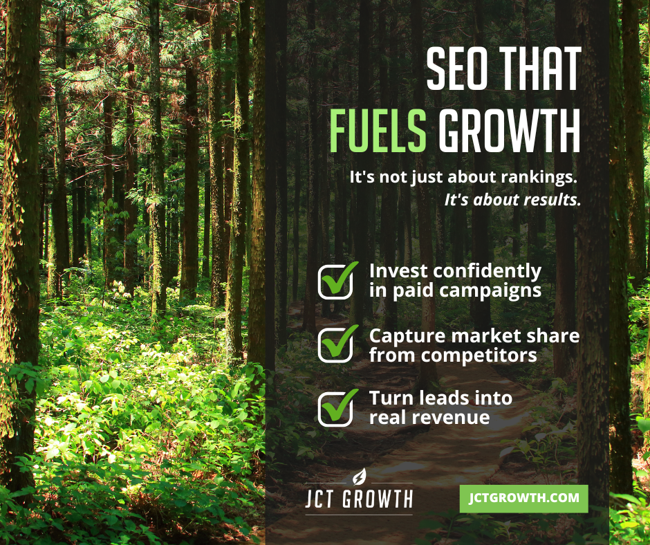 A growth-focused design that reframes SEO as a strategic driver of measurable business results through clear messaging and visual intent.