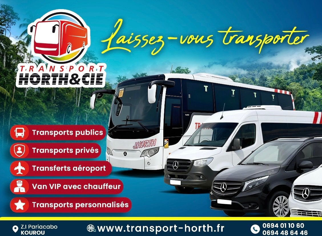 Besoin d&rsquo;un d&eacute;placement fiable en Guyane ? Que ce soit pour vos trajets quotidiens, un &eacute;v&eacute;nement sp&eacute;cial ou un transfert vers l&rsquo;a&eacute;roport, nous avons le v&eacute;hicule qu&rsquo;il vous faut. 🌴✨

De la l
