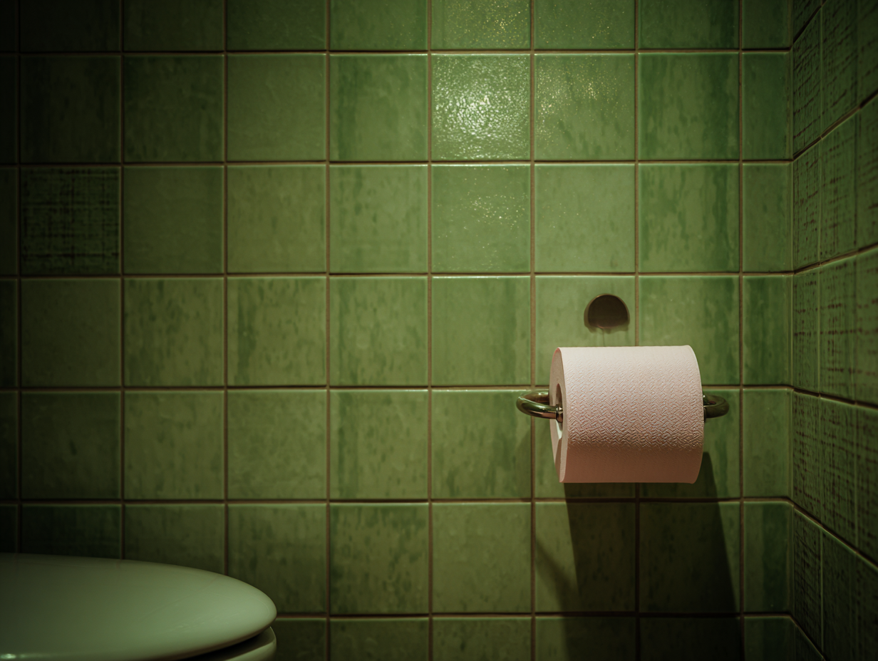u6489131399_green_retro_tiles_with_pink_toilet_paper_in_simpl_5cf81319-0d23-43ee-a7aa-909ad7845ba4_1.png