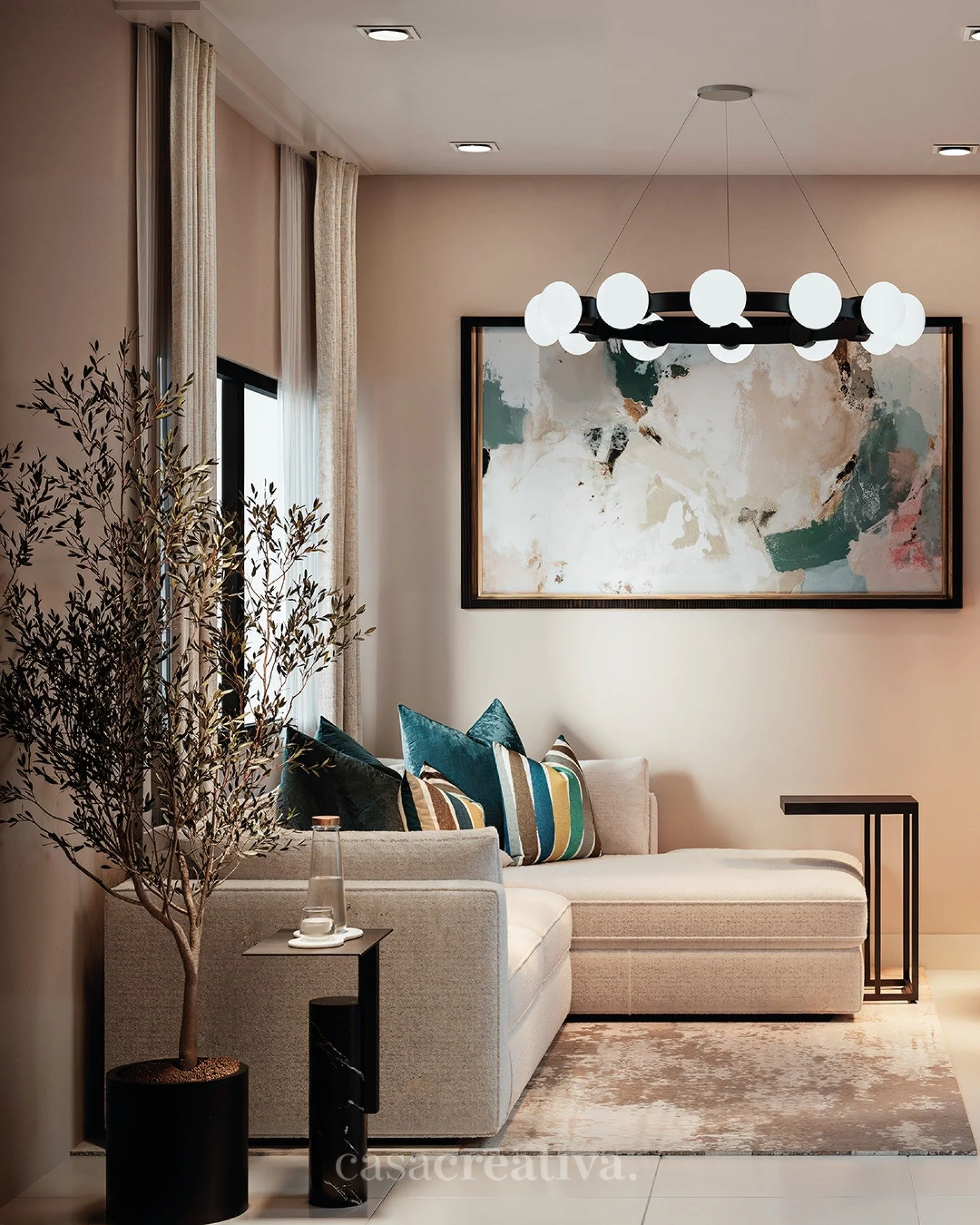 Para los espacios de Vivanza, la paleta de colores neutros aporta equilibrio y amplitud, mientras que el lambr&iacute;n de madera a&ntilde;ade textura, profundidad y un car&aacute;cter acogedor que envuelve el ambiente.