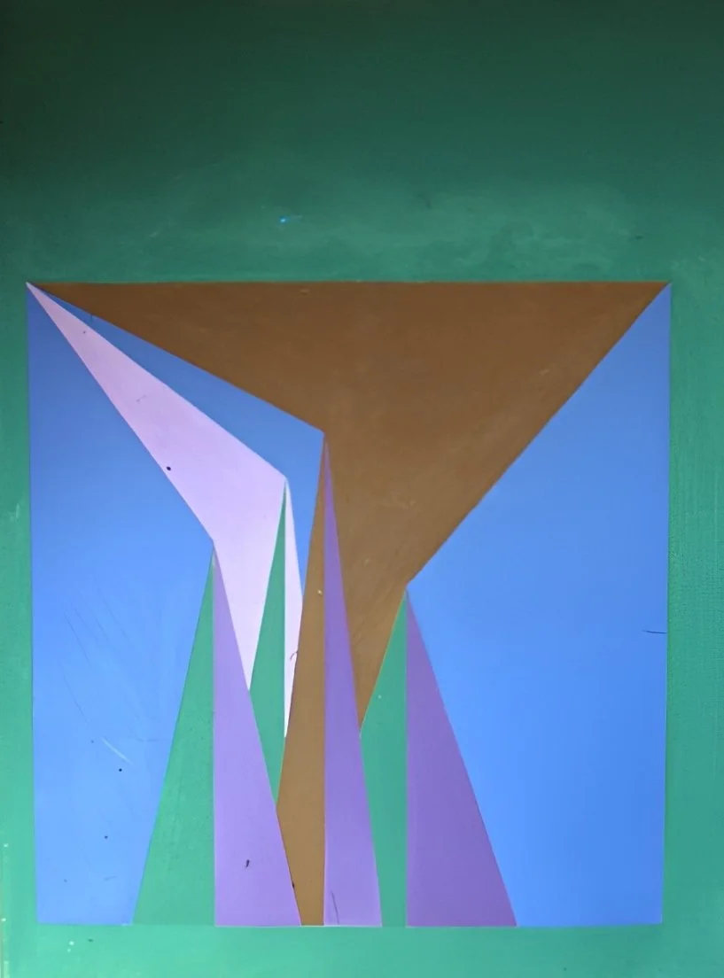 1965, "City Series," Acrylic on Canvas