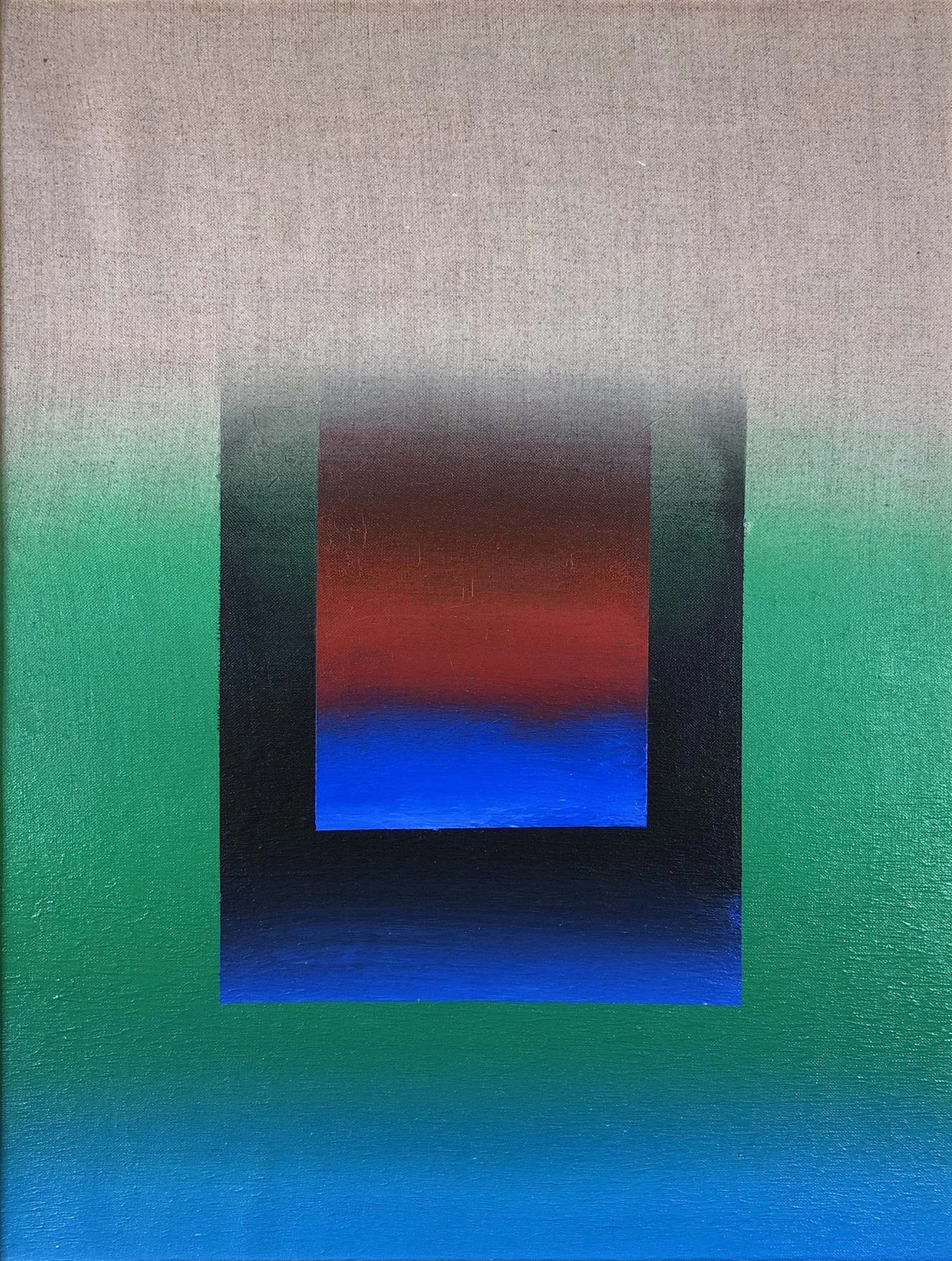 January 2020, "A.M. Series #9," 26 x 20 in., Acrylic on Linen