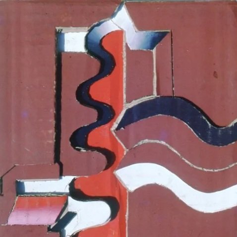 1968, "Study for Motion of the Griots," 20 x 20 cm., Gouache on Cardboard