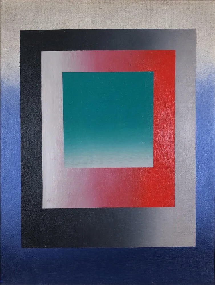 December 2019, "A.M. Series #2," 25 1/2 x 19 1/2 in., Acrylic on Linen