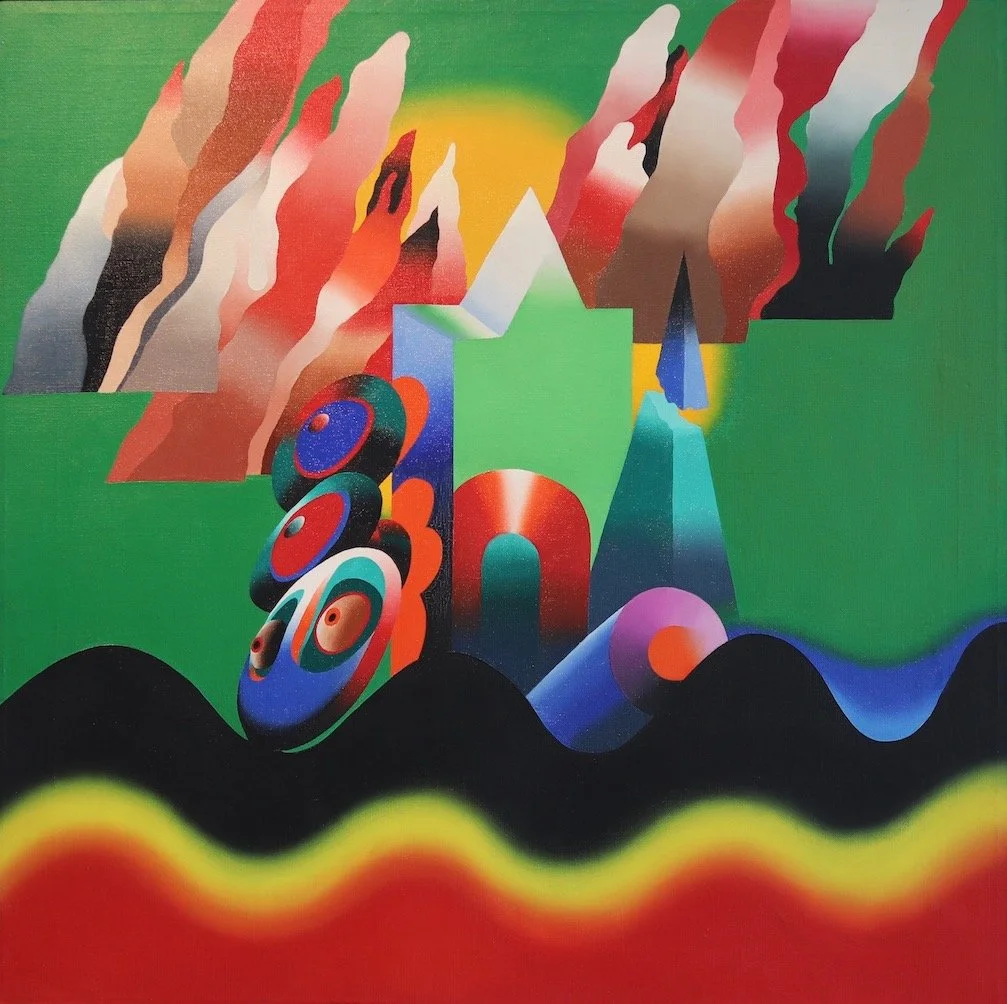 1969, "La France," 79.4 x 79.4 cm, Oil in Canvas
