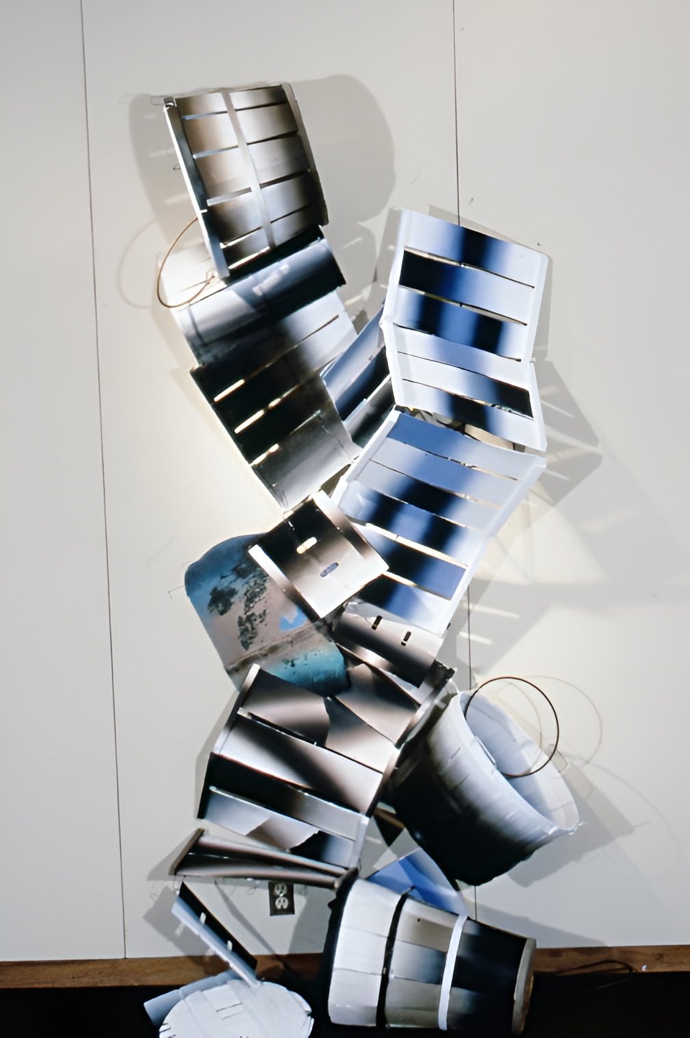 1983-1992, "Found and Painted Objects," Various Dimensions, Acrylic on Fruit Creates with Iron and Rubber Flap