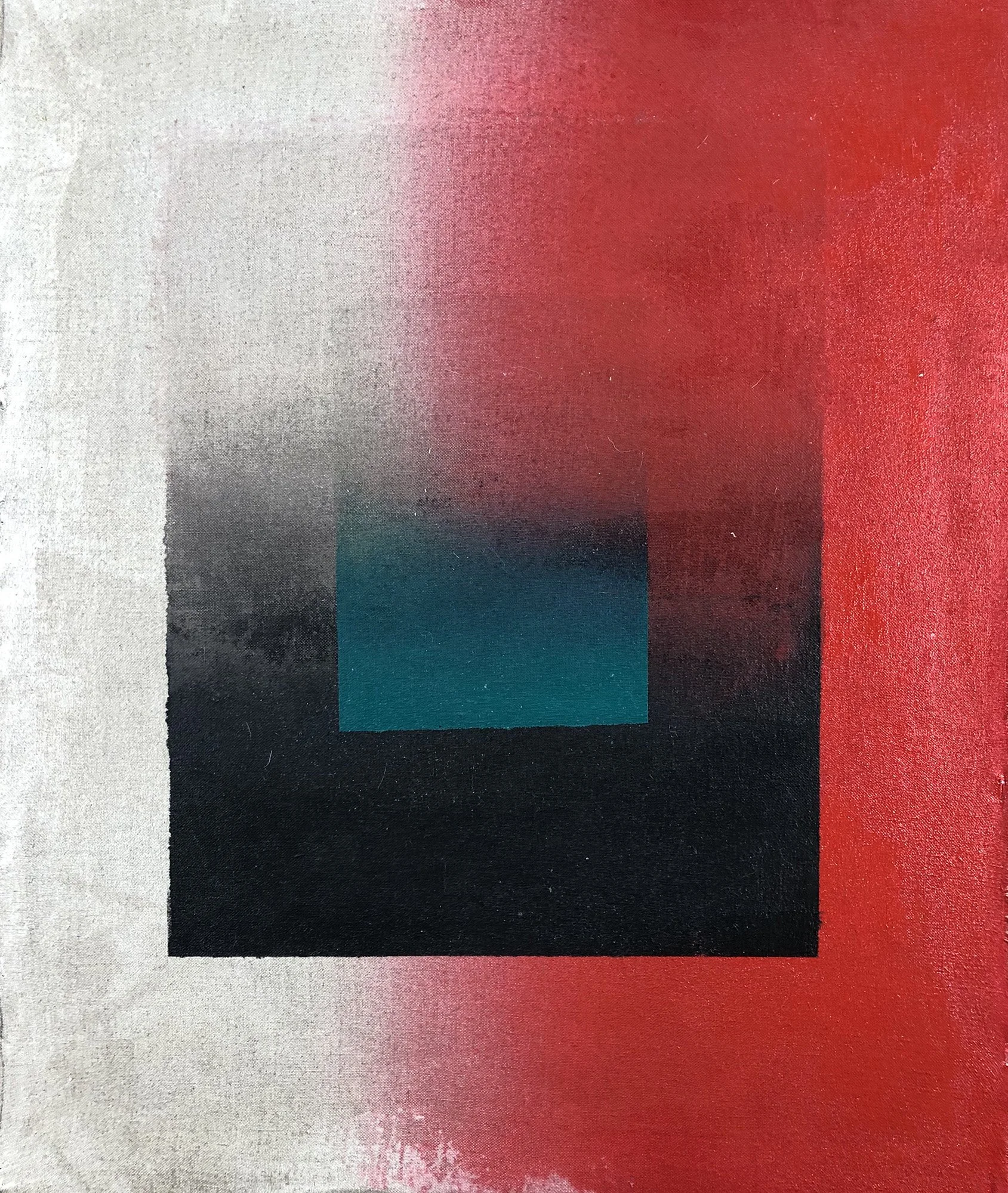 December 2019, "A.M. Series #6," 24 x 22 in., Acrylic on Linen