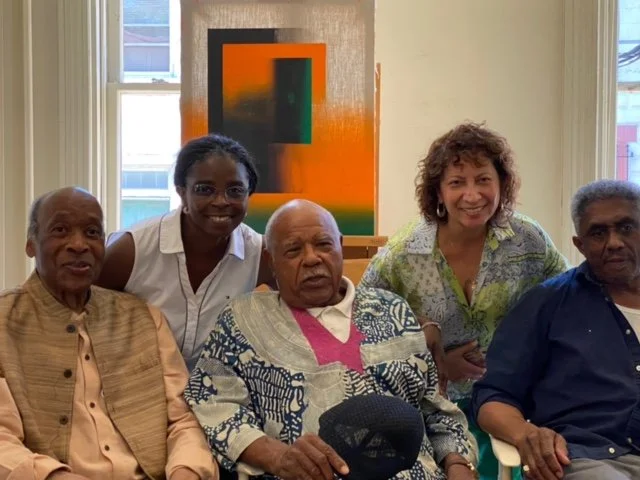 Bill Hutson, Diala Touré, Mel Edwards, Fatima Little, and James Little, August, 2022.