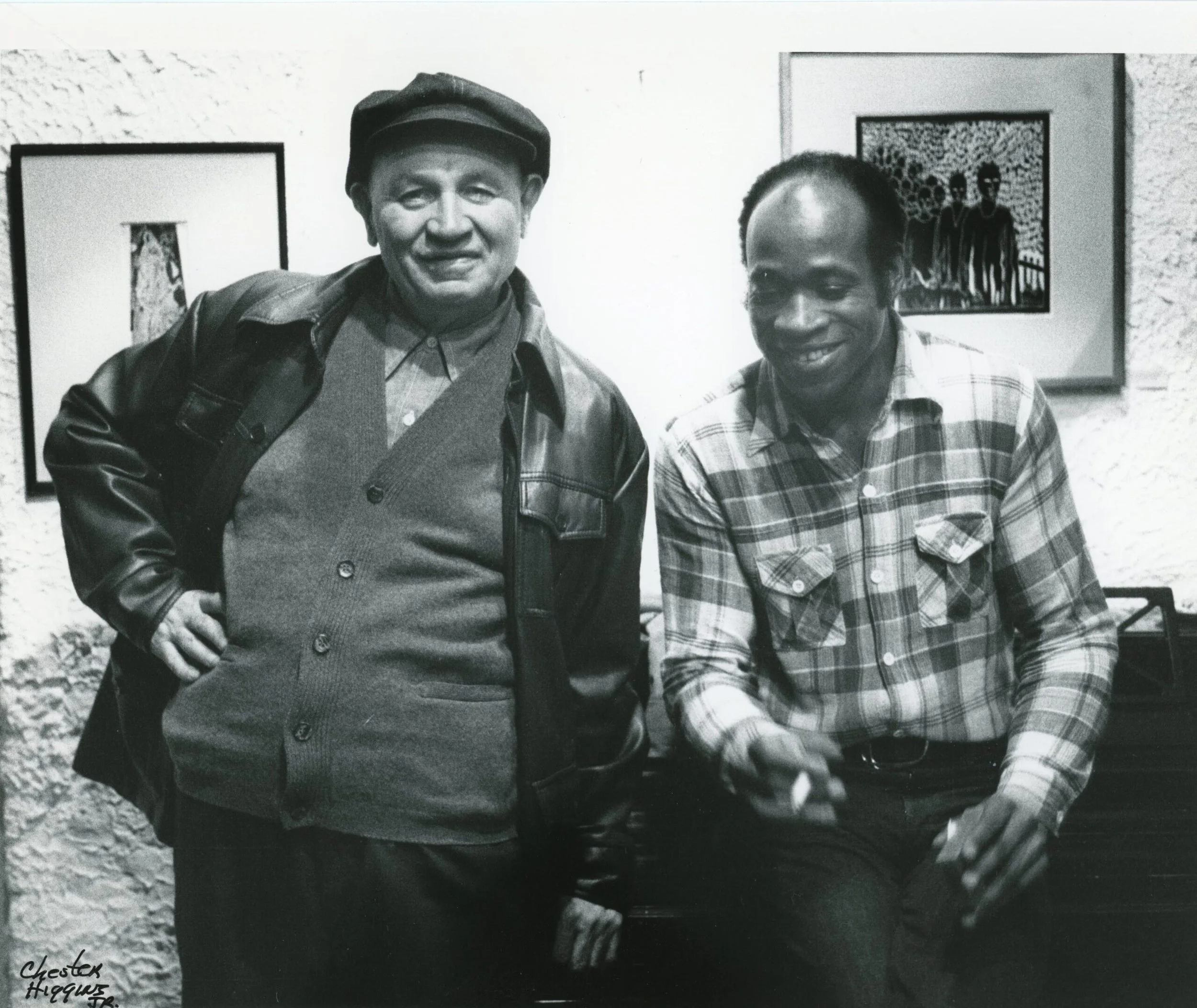 Hutson with Romare Bearden. Photo by Chester Higgins Jr.