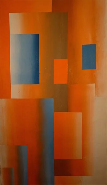 2015, "Untitled," 72 x 43 in., Acrylic on Paper