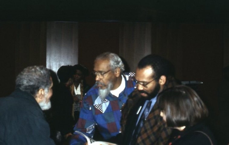 Herb Gentry, John Scott, and Richard H. Powell at "A Visual Arts Encounter" Conference, Paris, 1994.