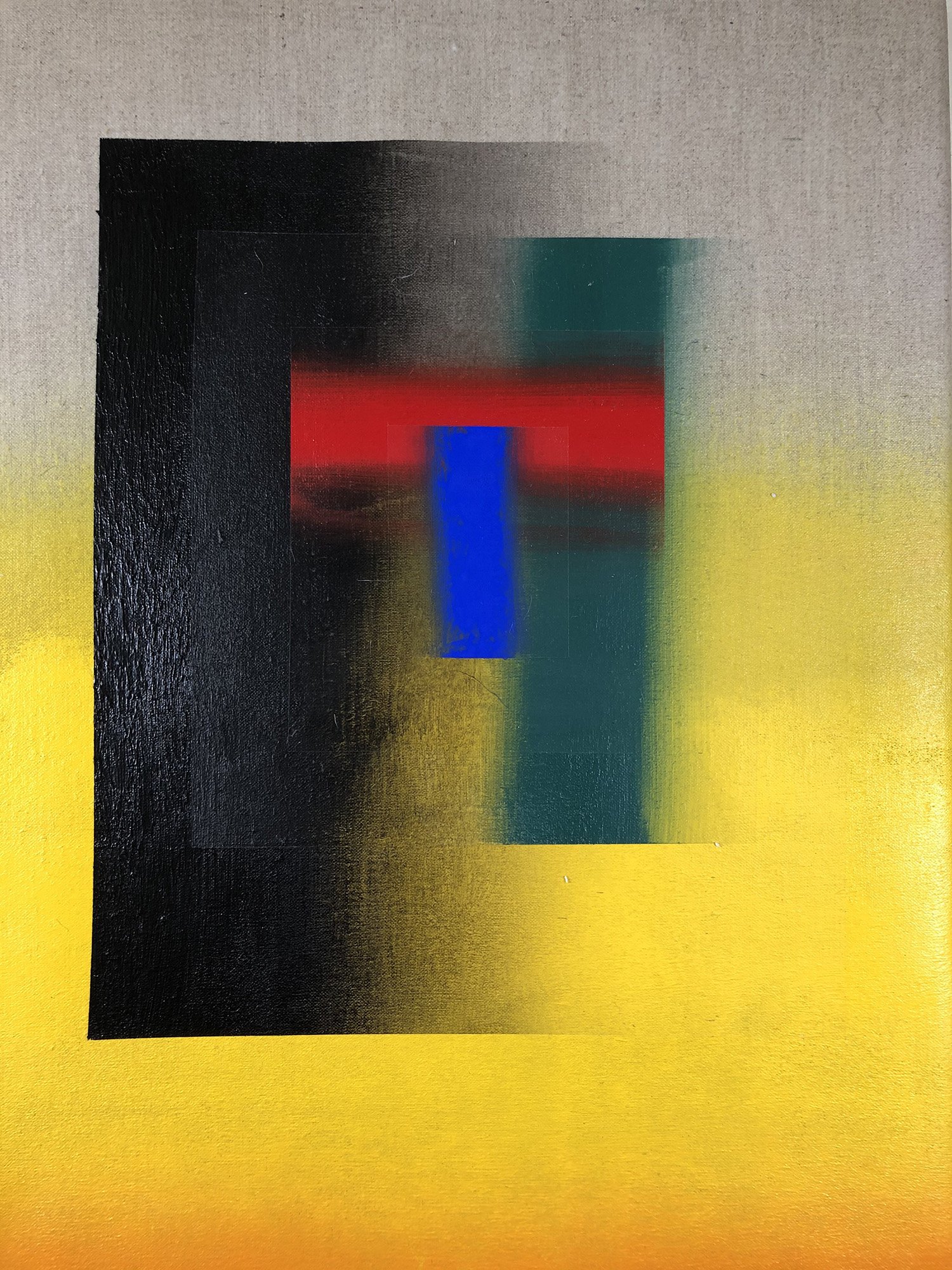 May 2020, "A.M. Series #12," 26 x 20 in., Acrylic on Linen