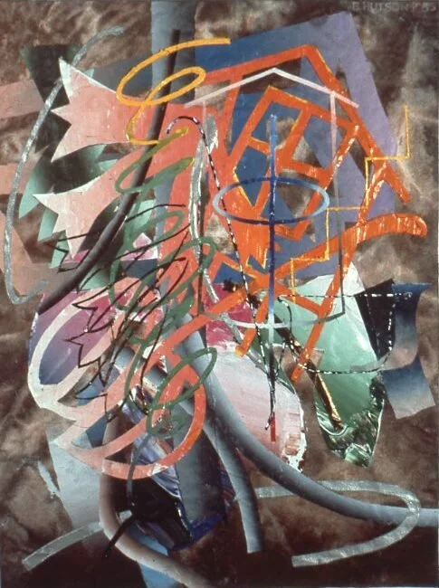 1984, "August 4," 11 x 15 in., Acrylic on Canvas