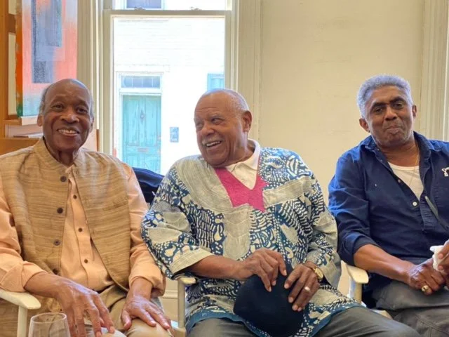 Bill Hutson, Mel Edwards, and James Little, August, 2022.