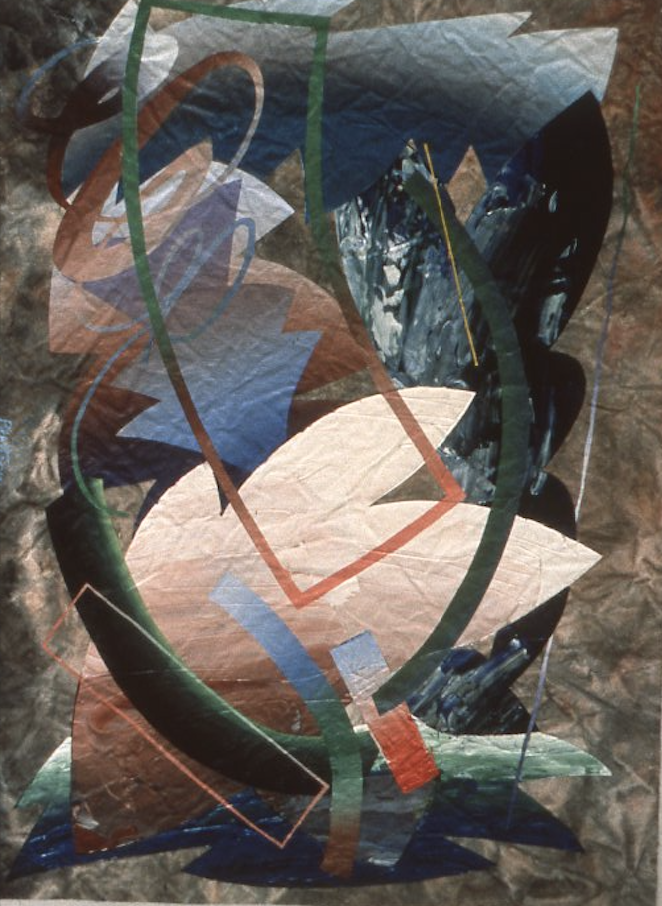 1987-1988, "Maiden Voyage," 21.4 x 29 in., Acrylic on Canvas, Part of Edward Anderson Collection