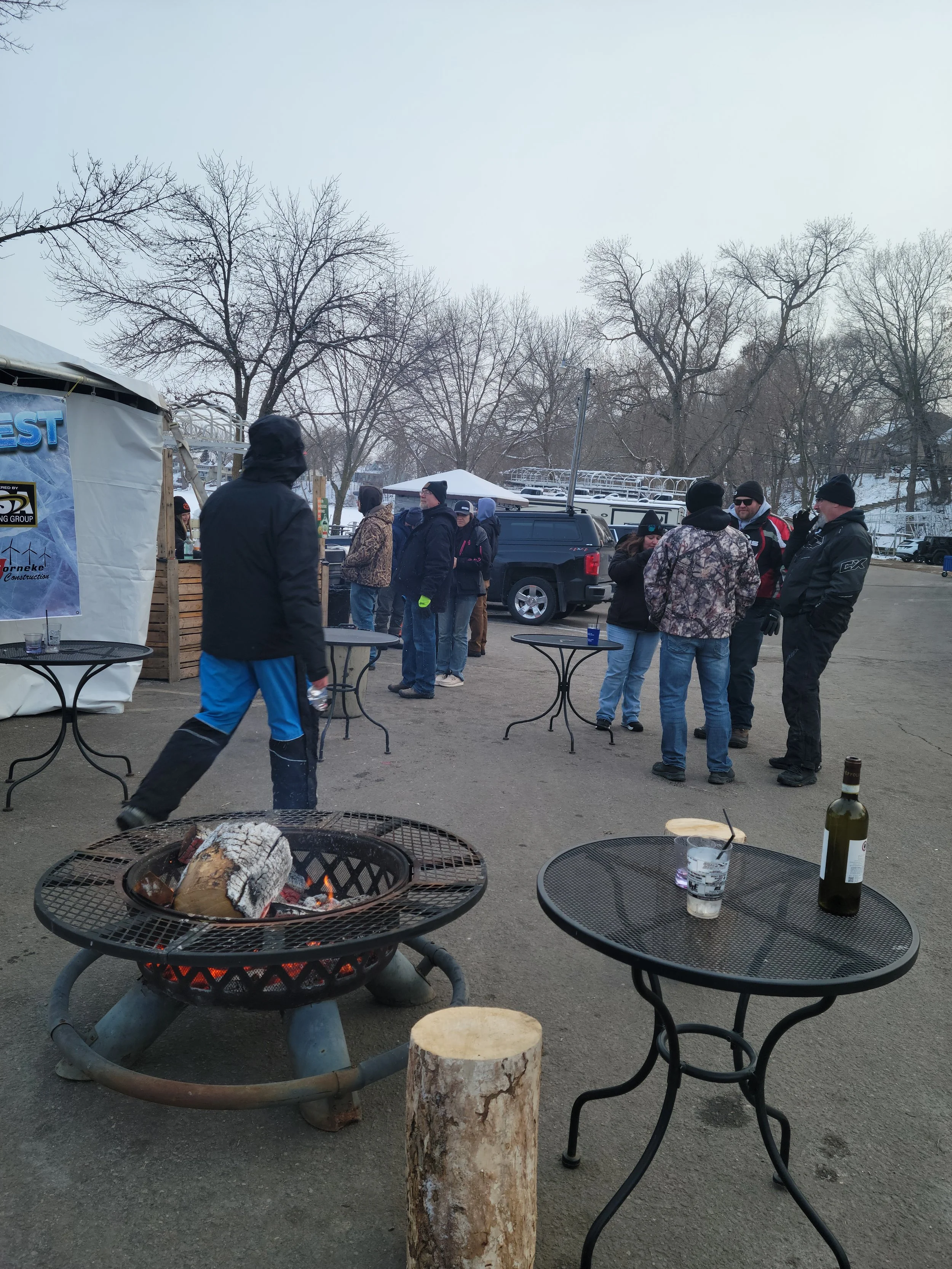 While we weren't on the ice this year, the parking lot worked just fine! 