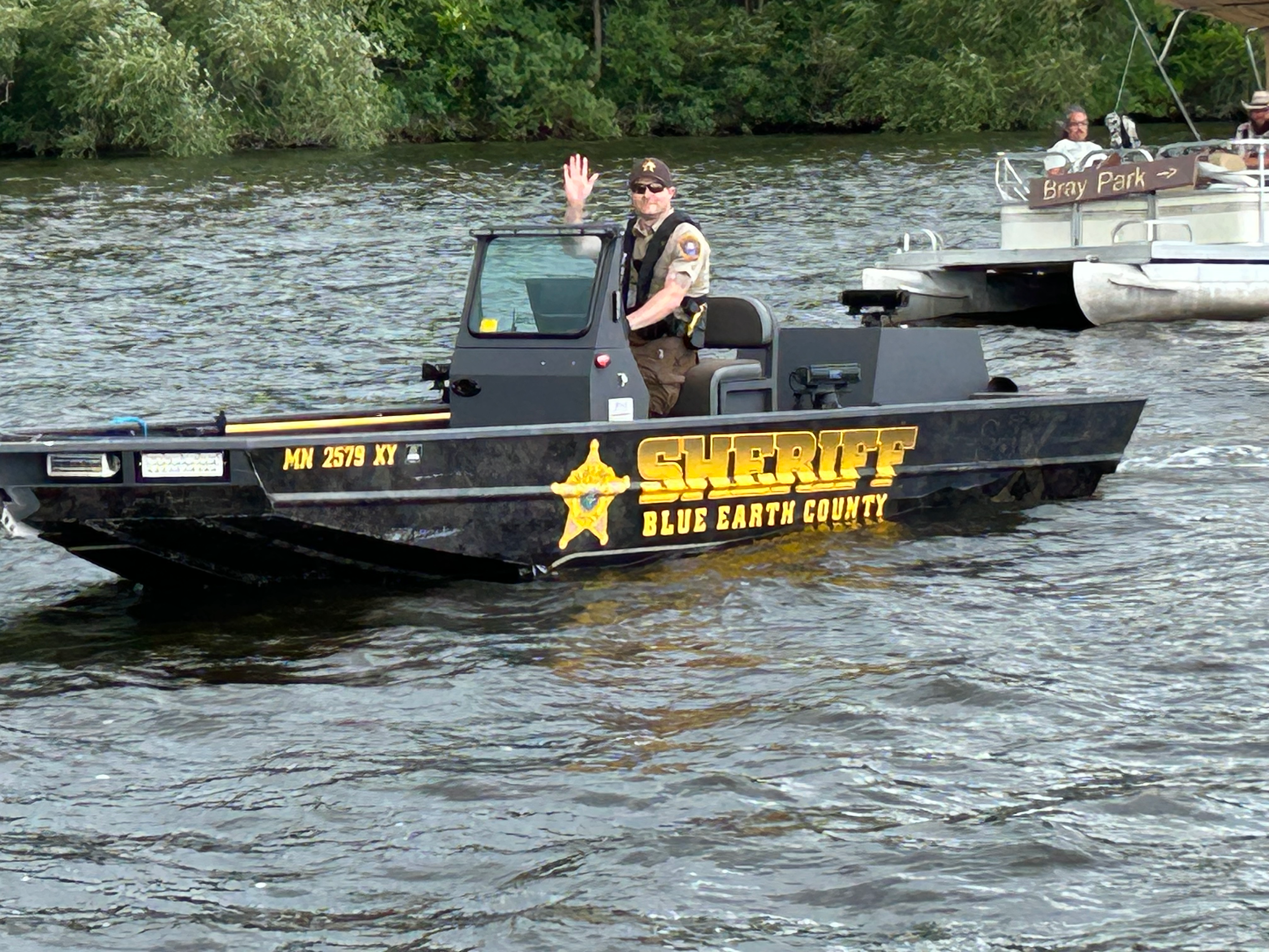Deputy Sheriff Wiborg Leads The Parade