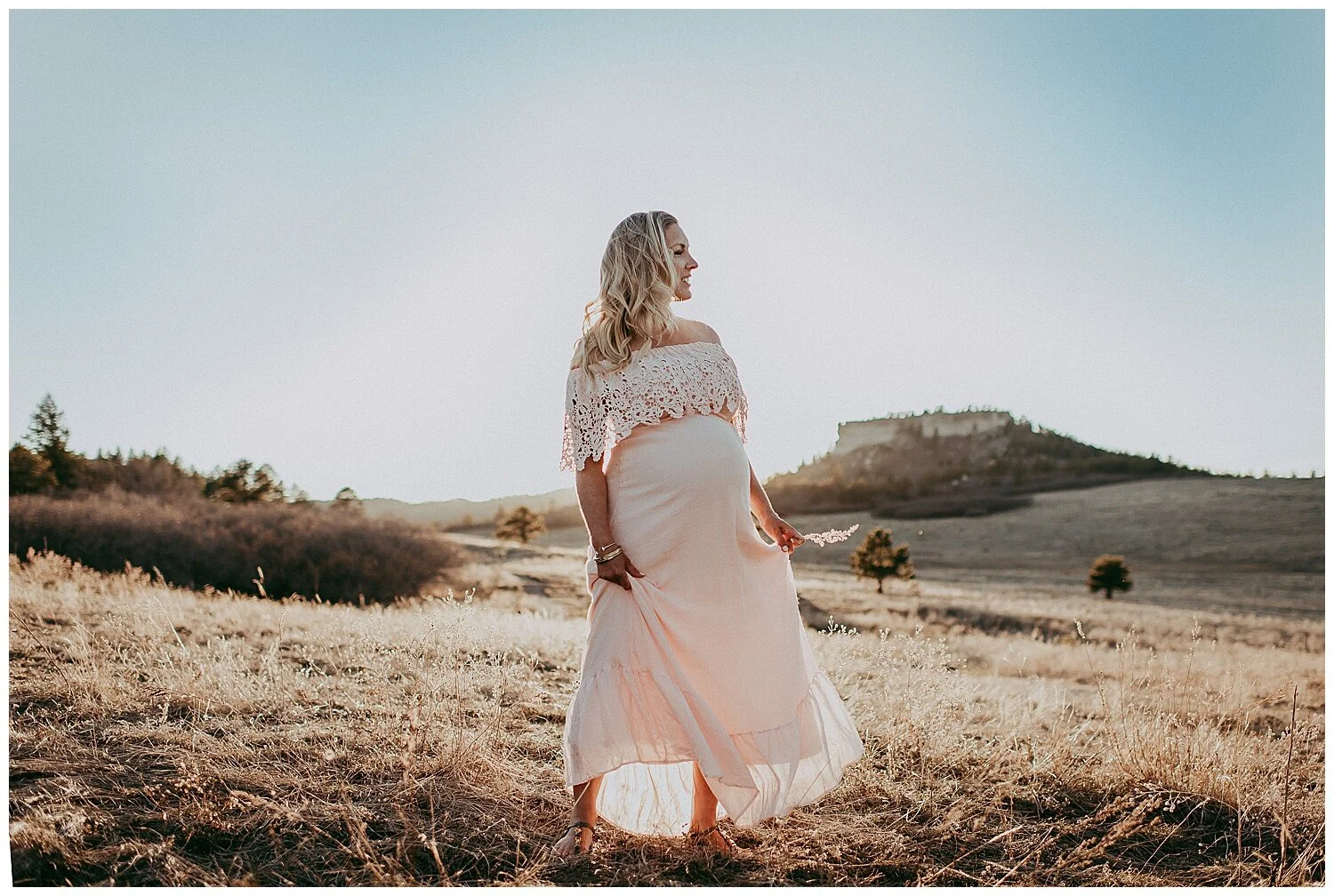 Pink Boho  Maternity Dress | Colorado Maternity Photographer | Sunshine Lady Photography