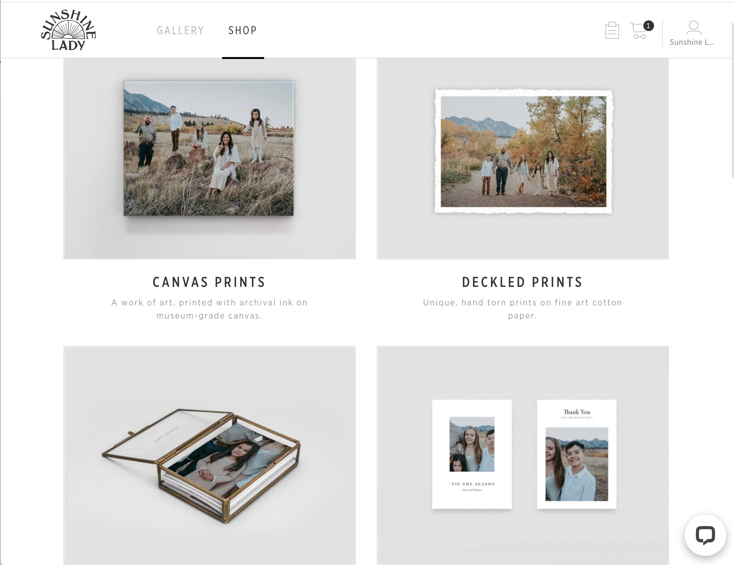 Printing From Your Gallery | Holiday Presale | Sunshine Lady Photography  