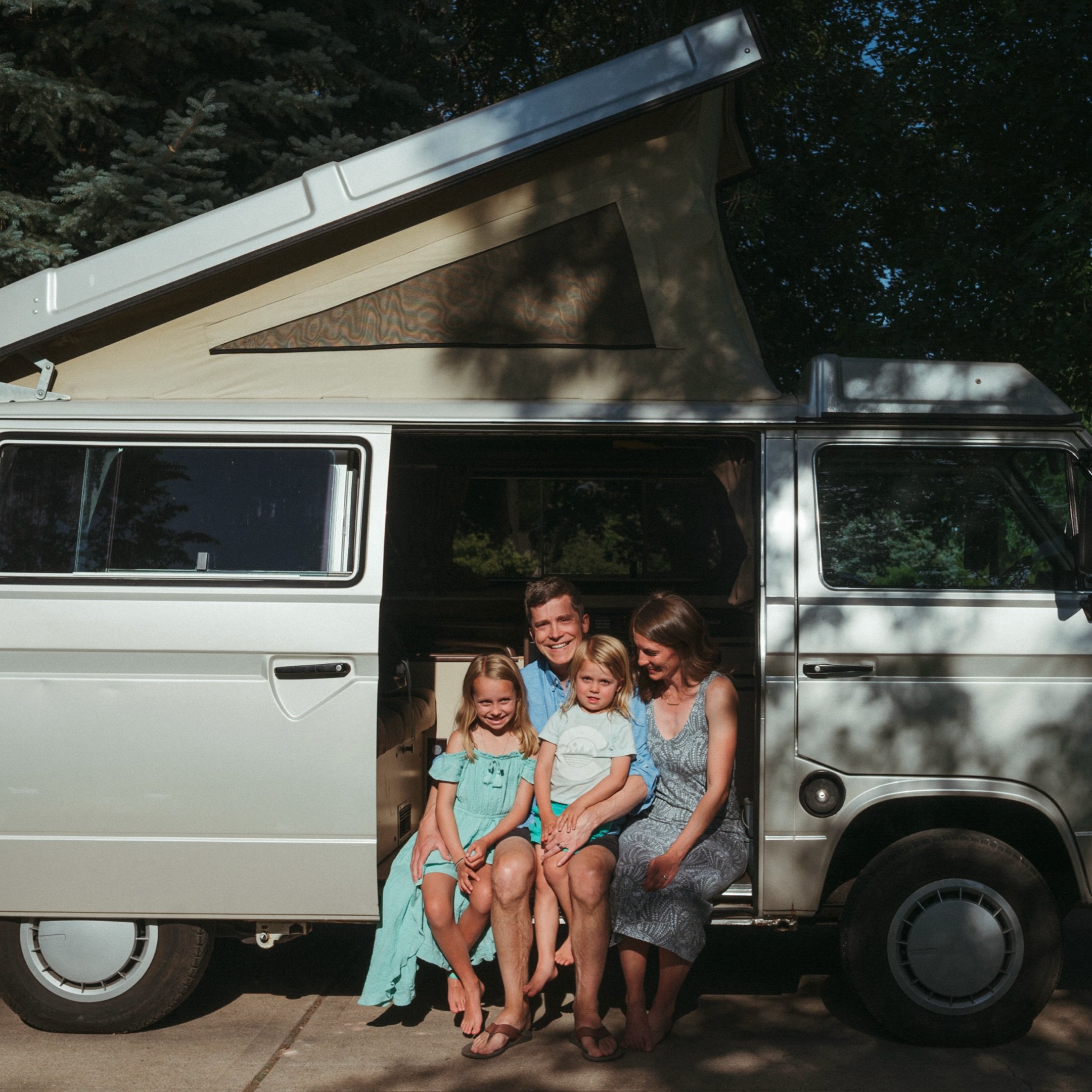 Sometimes the best family photos happen at home (especially if you have a cool old VW van). If you&rsquo;re interested in forgoing a dramatic backdrop for some casual, nostalgic at-home photos, I&rsquo;m down!