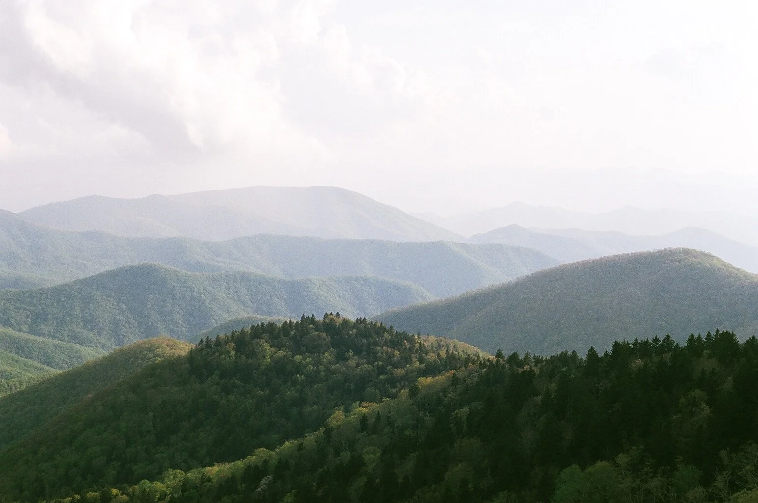 blue ridge mountains film photograph