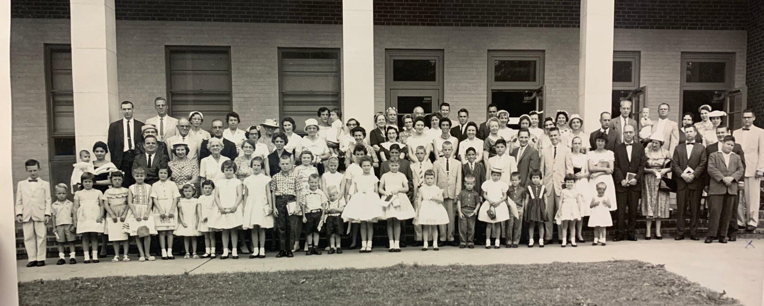 First meeting of the Fry’s Spring Baptist Mission Sunday School, on July 12, 1960.