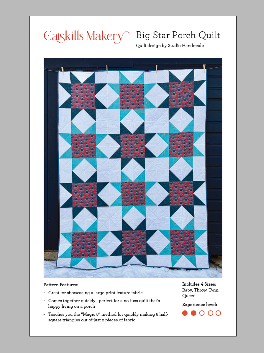 Big Star Porch Quilt Pattern (Download)