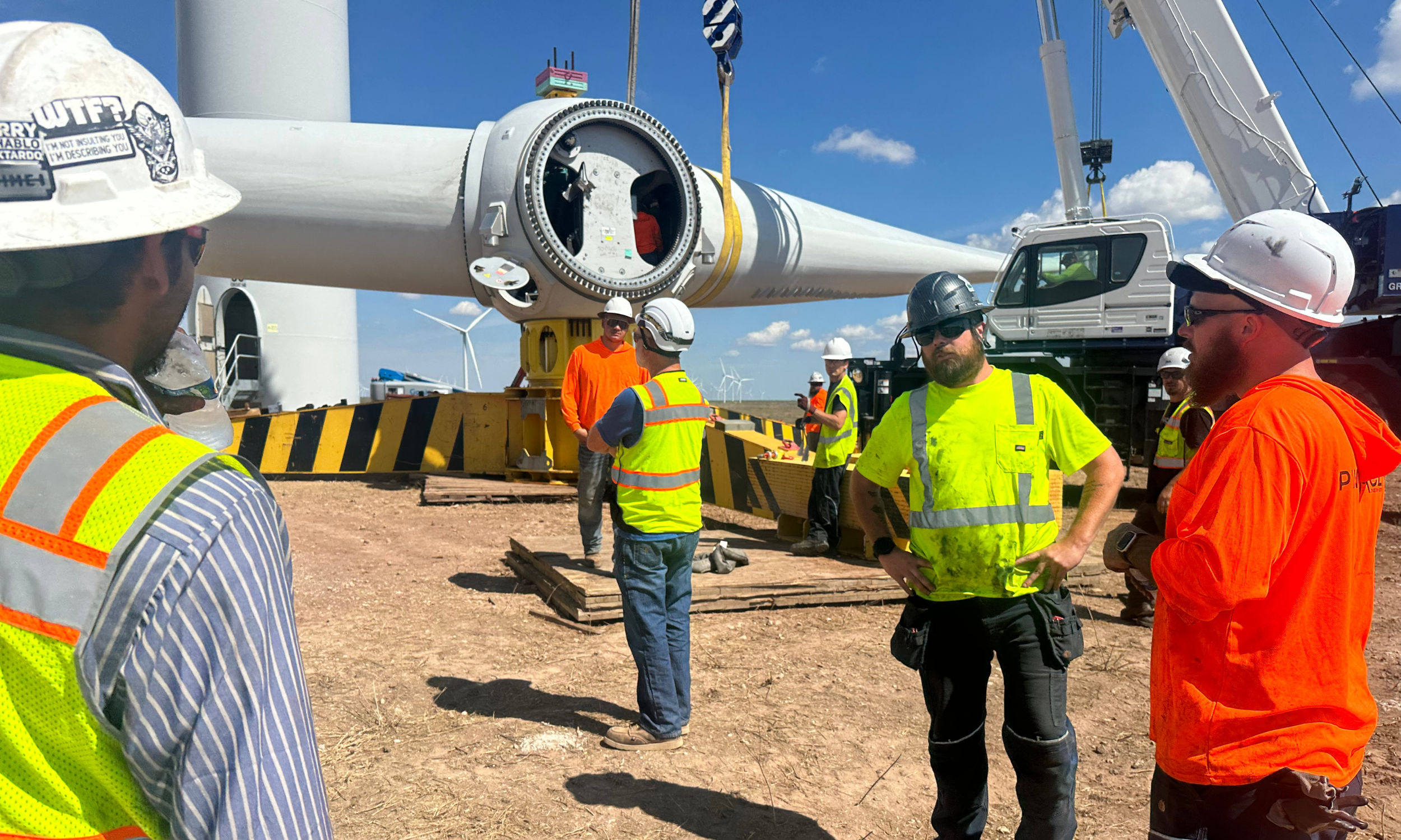 Pinnacle field technician team supporting utility-scale renewable energy projects across the United States.
