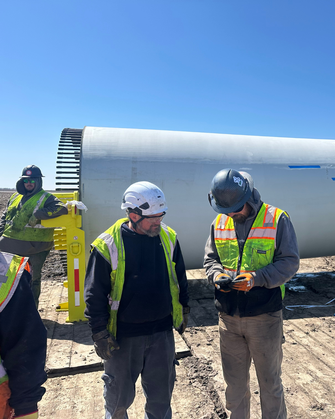 Renewable energy field technicians supporting wind and solar projects across the United States.