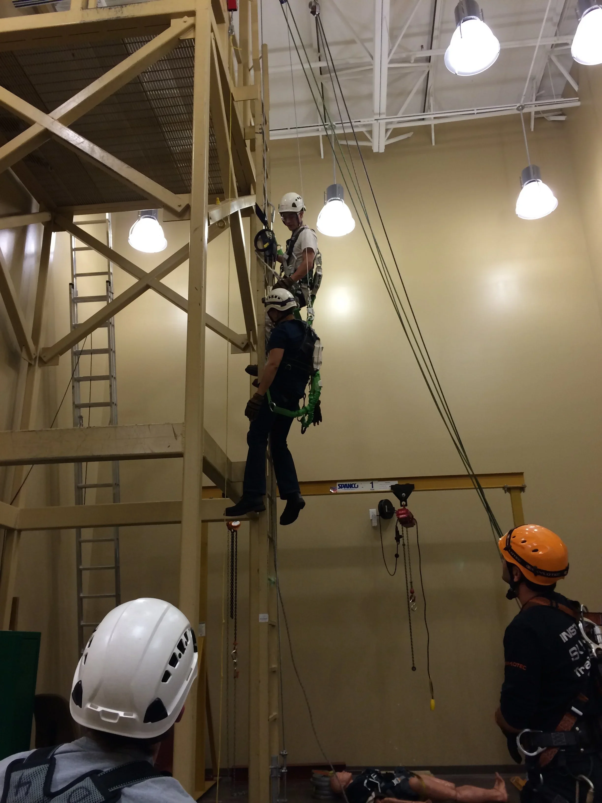 Safety training and professional development for renewable energy field service team members at Pinnacle.