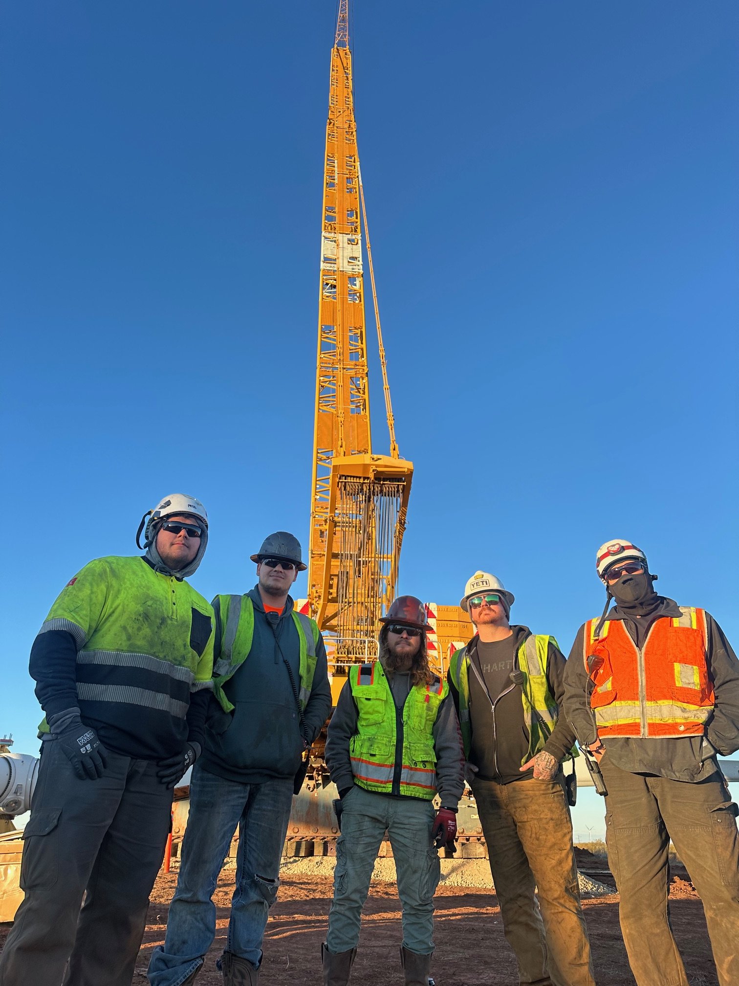 Team of renewable energy field technicians supporting commissioning, inspections, and operations nationwide.