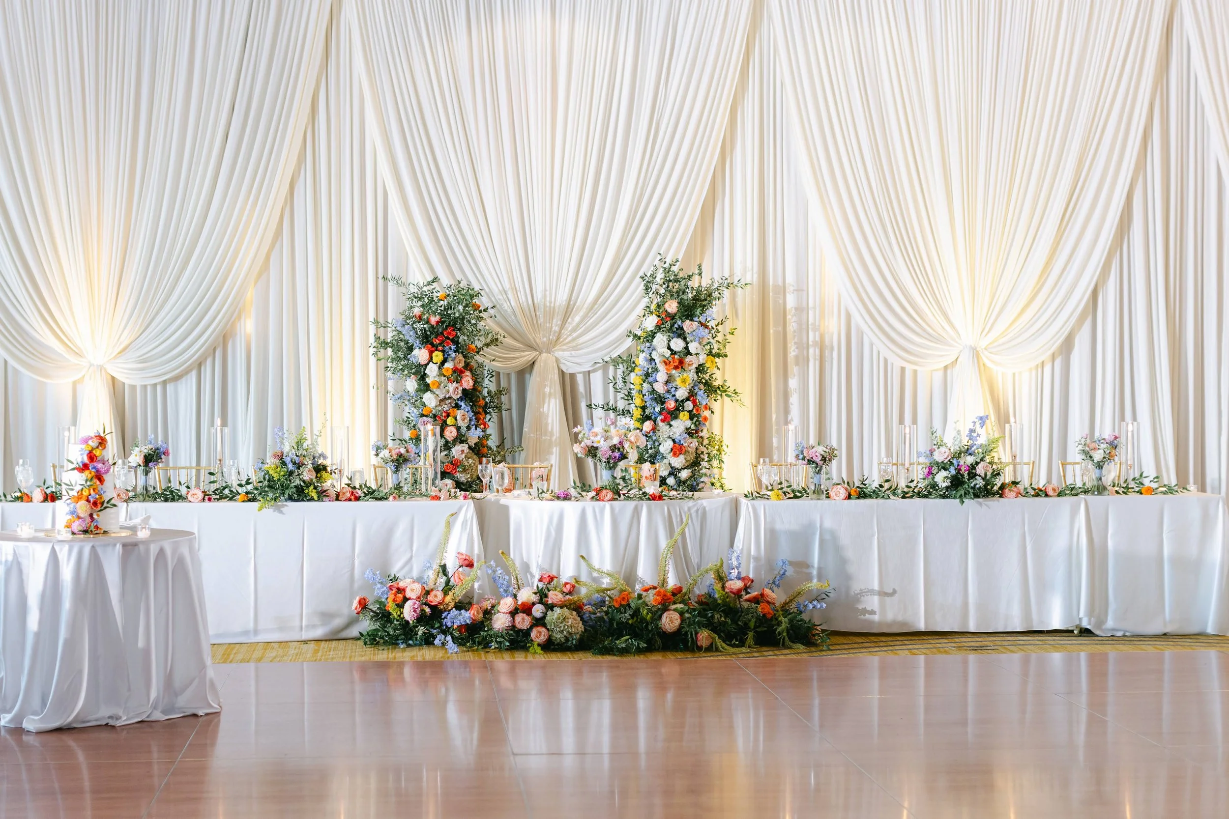 Headtable Draping at Hyatt Lodge, Oak Brook