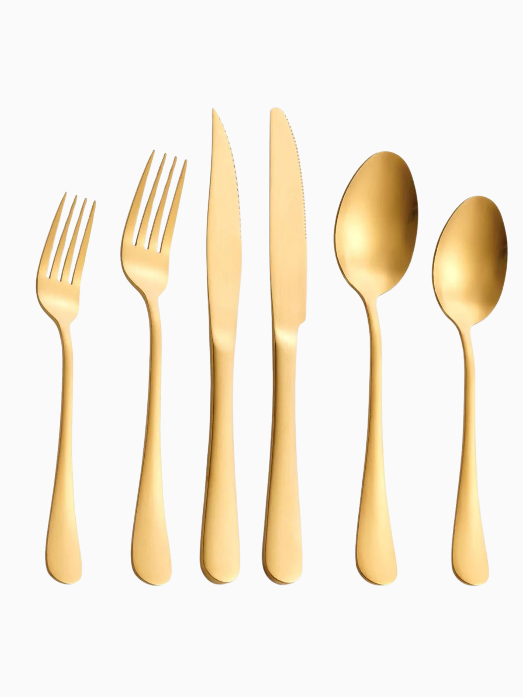 Matte Gold Flatware Set