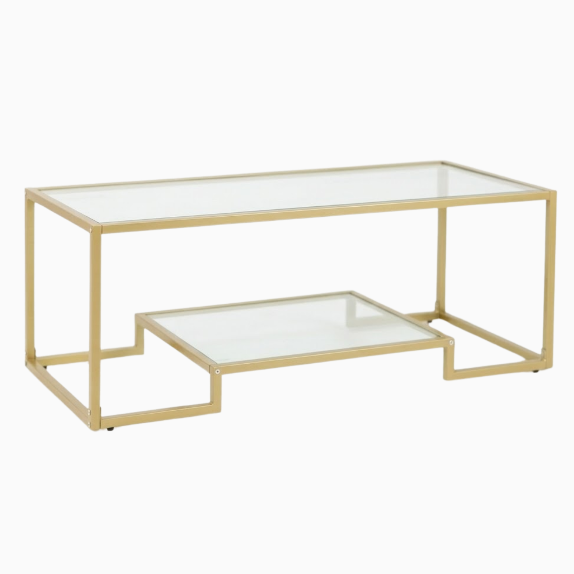 Gold Rectangle Coffee Table